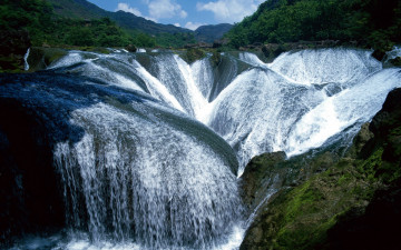 Картинка природа водопады потоки водные