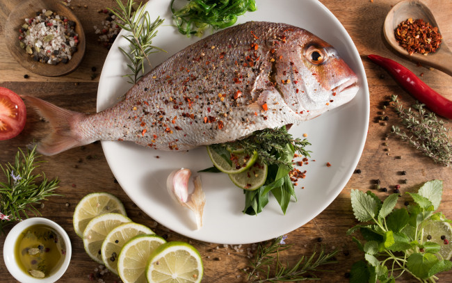 Обои картинки фото еда, рыбные блюда,  с морепродуктами, специи, морепродукты, рыба