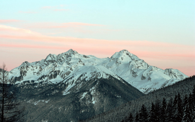 Обои картинки фото природа, горы, вершины, снег