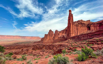 Картинка fisher+towers utah природа горы fisher towers