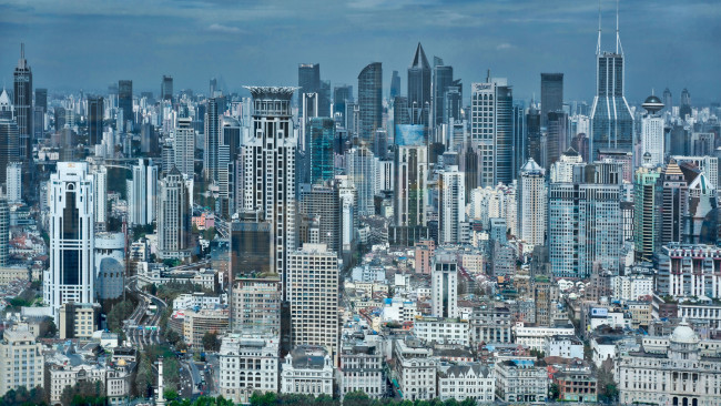Обои картинки фото города, шанхай , китай, фотография, шанхай, здание, город, trey, ratcliff