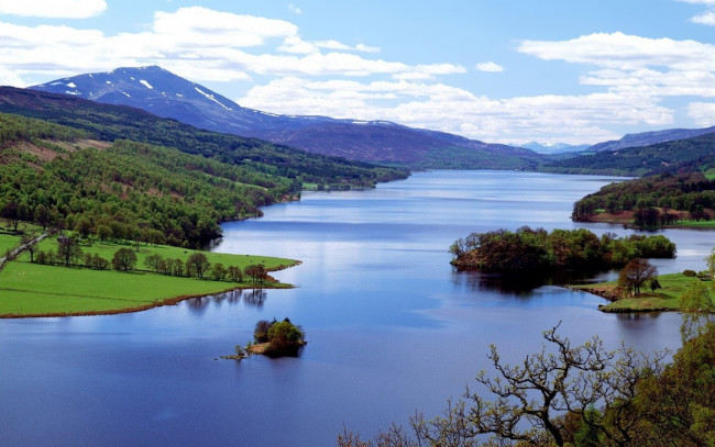 Обои картинки фото лох, таммел, озеро, шотландии, природа, реки, озера