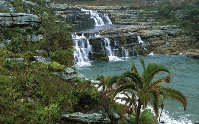 Обои картинки фото заповедник, мкамбати, юар, природа, водопады