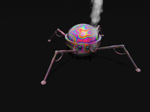 Картинка 3д графика modeling моделирование паук шар