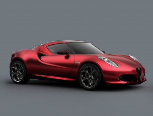 Картинка alfa romeo 4c concept автомобили 3д прототип автомобиль