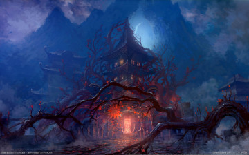 Картинка blade soul видео игры and храм дерево