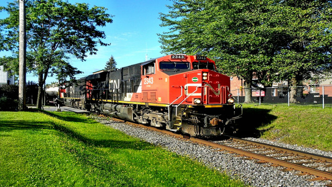 Обои картинки фото техника, поезда, рельсы, локомотив, цистерны, грузовой, состав