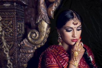 Картинка девушки -unsort+ лица +портреты индианка девушка украшения макияж ресницы сари