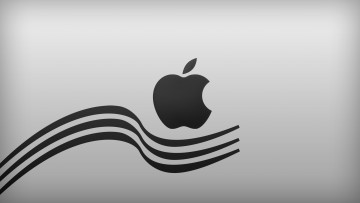 Картинка компьютеры apple яблоко фон логотип