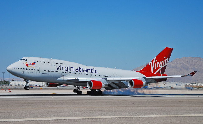 Обои картинки фото boeing 747-443, авиация, пассажирские самолёты, авиалайнер