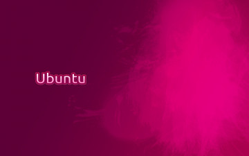 обоя компьютеры, ubuntu linux, логотип, фон