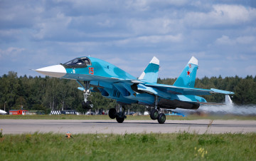 Картинка su-34+fullback авиация боевые+самолёты бомбардировщик