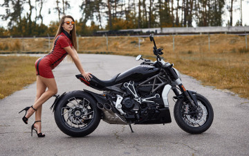 Картинка мотоциклы мото+с+девушкой девушка красивая супер секси няша нежная классная модница лапочка мадам