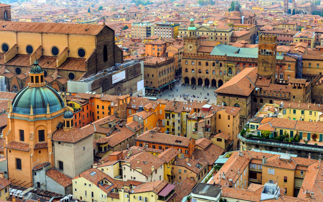 Обои картинки фото bologna, italy, города, - панорамы