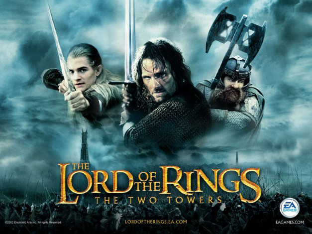 Обои картинки фото the, lord, of, rings, two, towers, видео, игры