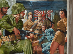 Картинка mort kunstler рисованные солдат автомат повстанцы