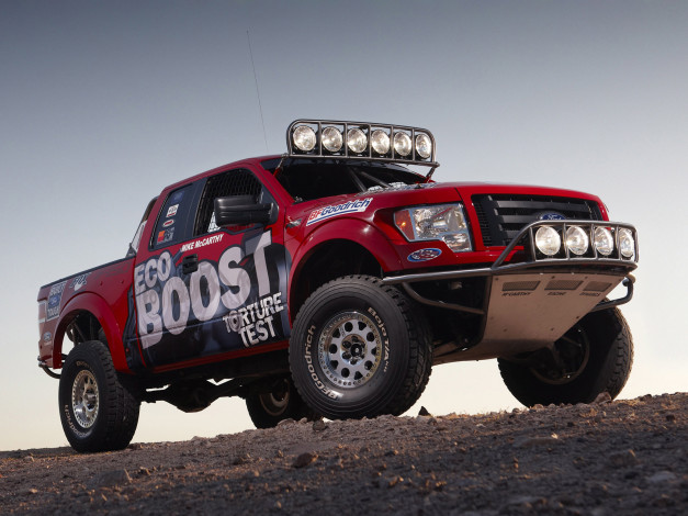Обои картинки фото ford, 150, ecoboost, desert, racer, автомобили, custom, pick, up