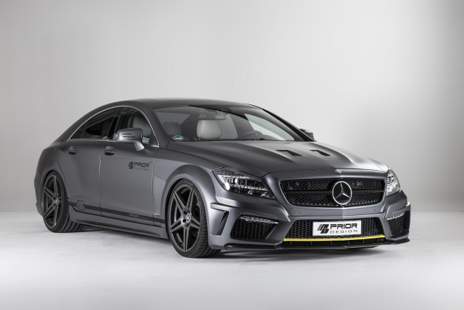 Обои картинки фото 2013, prior, design, pd550, black, edition, based, on, mercedes, benz, cls, c218, автомобили, mercedes-benz