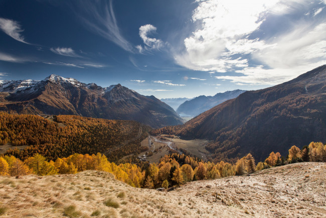 Обои картинки фото alp, gr&, 252, canton, of, graubunden, switzerland, природа, горы, grum, граубюнден, швейцария, долина, альп, грюм