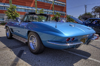 обоя 1967 chevrolet corvette 502 sting ray, автомобили, выставки и уличные фото, автошоу, выставка