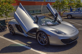 обоя 2014 mclaren mp4-12c spider, автомобили, выставки и уличные фото, автошоу, выставка