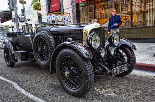 Обои картинки фото 1929 bentley 4 12 litre tourer, автомобили, выставки и уличные фото, выставка, автошоу