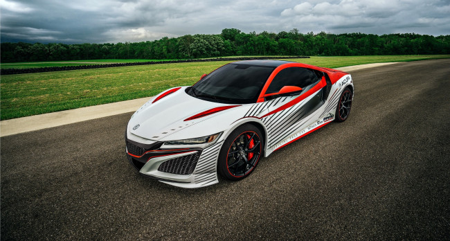 Обои картинки фото автомобили, acura, 2016г, pace, car, peak, pikes, nsx