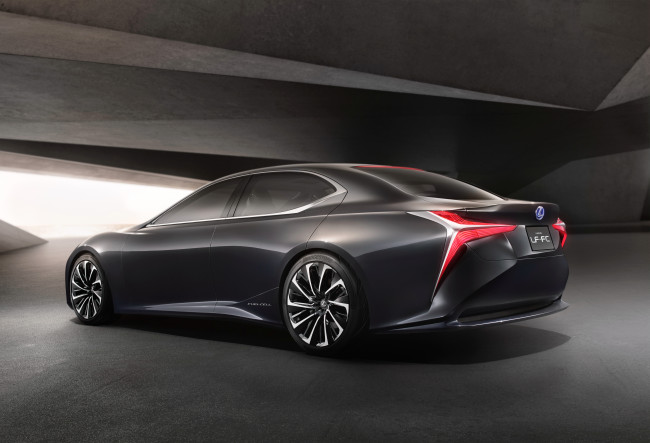 Обои картинки фото автомобили, lexus, темный, 2015г, lf-fc, concept