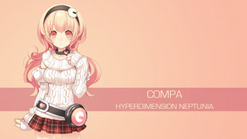 обоя аниме, hyperdimension neptunia, фон, взгляд, девушка