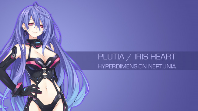 Обои картинки фото аниме, hyperdimension neptunia, девушка, фон, взгляд