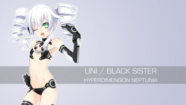 Обои картинки фото аниме, hyperdimension neptunia, фон, взгляд, девушка