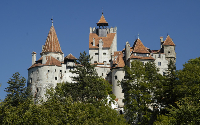 Обои картинки фото bran castle, romania, города, - дворцы,  замки,  крепости, bran, castle