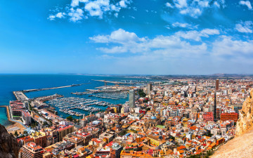 Картинка alicante +spain города -+панорамы лето 4k испания побережье порт