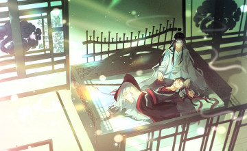 Картинка аниме mo+dao+zu+shi вэй усянь лань ванцзи кровать