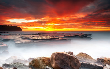 Картинка природа восходы закаты закат море облака