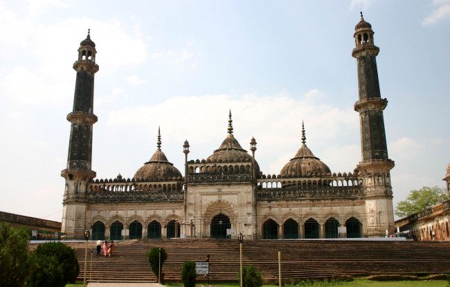 Обои картинки фото лакхнау, индия, города, мечети, медресе, минареты
