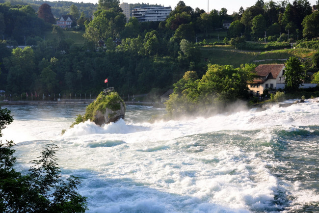 Обои картинки фото rhine, falls, switzerland, природа, водопады, водопад