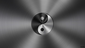 Картинка 3д+графика yin+yang+инь-Янь