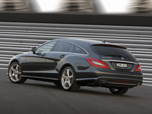 Картинка автомобили mercedes-benz amg shooting brake 250 cdi cls package темный x218 au-spec sports