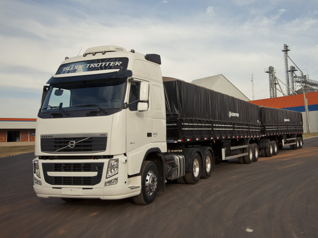 Обои картинки фото автомобили, volvo trucks, 540, 6x2, светлый, volvo, fh