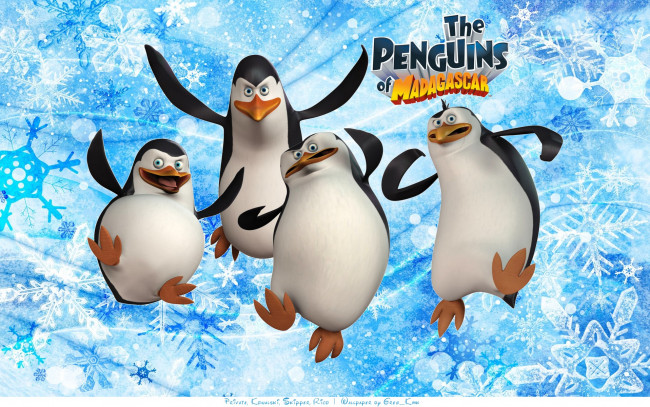 Обои картинки фото мультфильмы, the penguins of madagascar, пингвины, мадагаскар