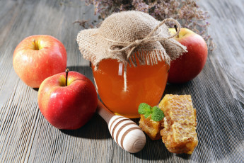 Картинка еда мёд +варенье +повидло +джем банка соты мед яблоки
