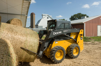 Картинка техника фронтальные+погрузчики john deere