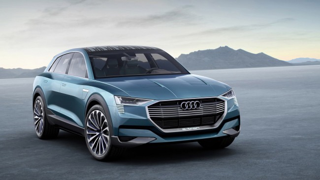 Обои картинки фото audi e-tron quattro concept 2015, автомобили, audi, e-tron, quattro, concept, 2015, crossover