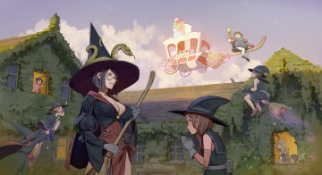 Картинка аниме магия +колдовство +halloween timbougami