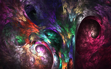 Картинка 3д+графика фракталы+ fractal краски узор фрактал текстура
