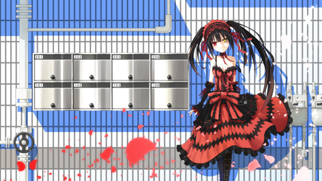 Обои картинки фото аниме, date a live, tokisaki, kurumi