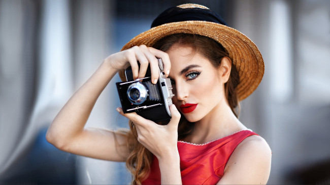 Обои картинки фото девушки, jessica napolitano, фотограф, женщина, шляпа