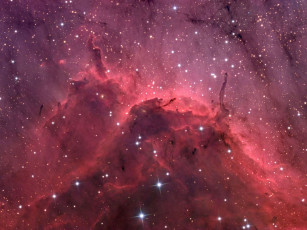 Картинка ic 5067 эмиссионная туманность космос галактики туманности