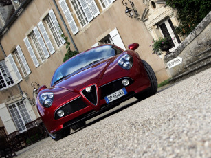 Картинка alfa romeo 8c competizione автомобили